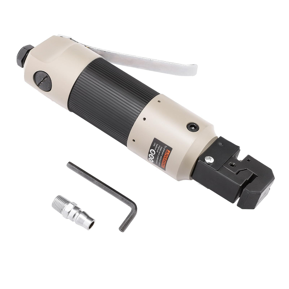 ISINFLASH pneumatic straight punch flange tool with ergonomic grip for precise hole punching.