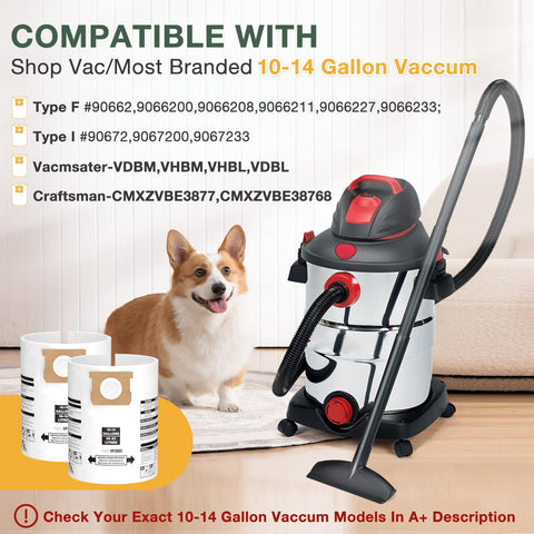 isinlive compatibility guide shows 10-14 gallon bags fitting many brands