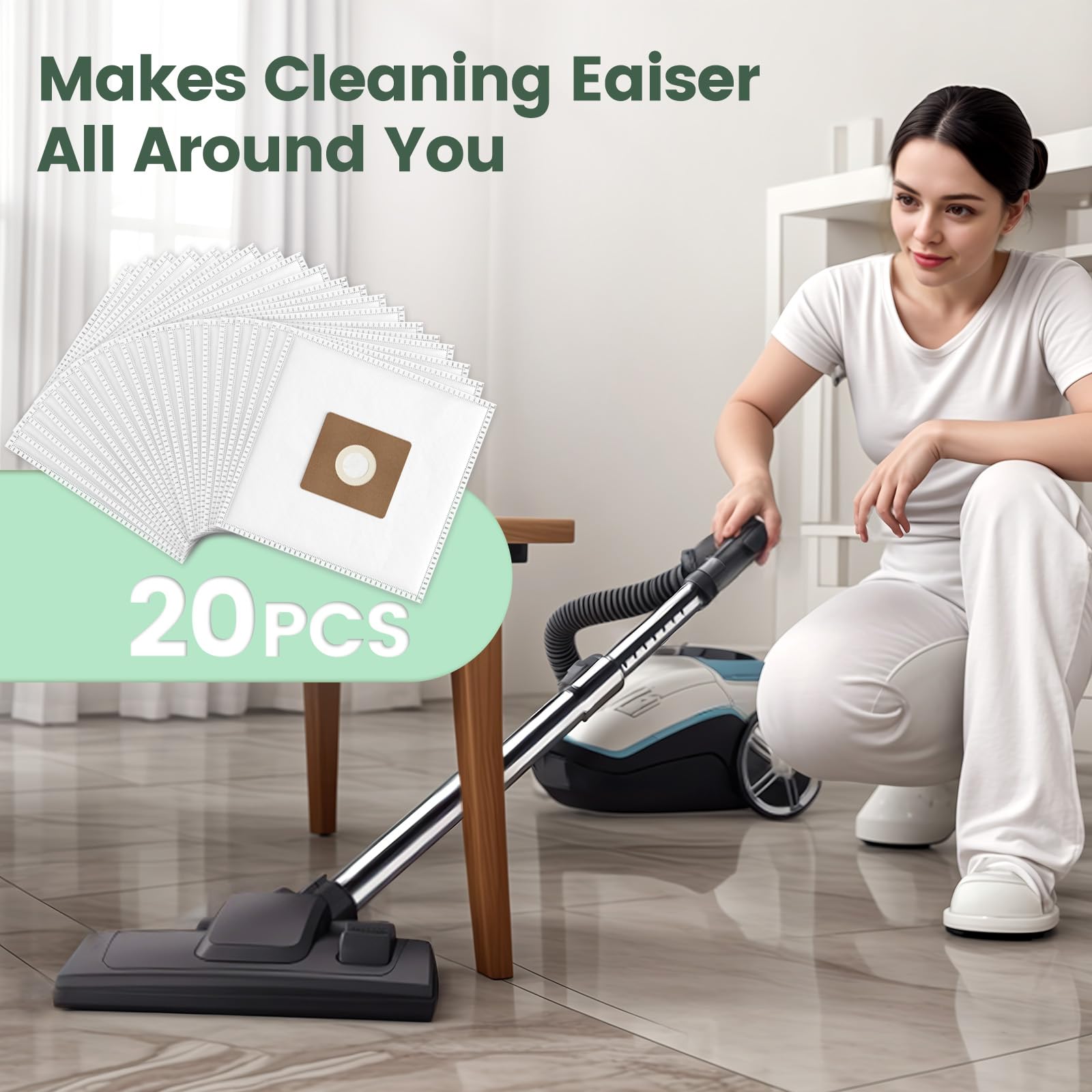ISINLIVE NEN170 bags help maintain a cleaner living space.