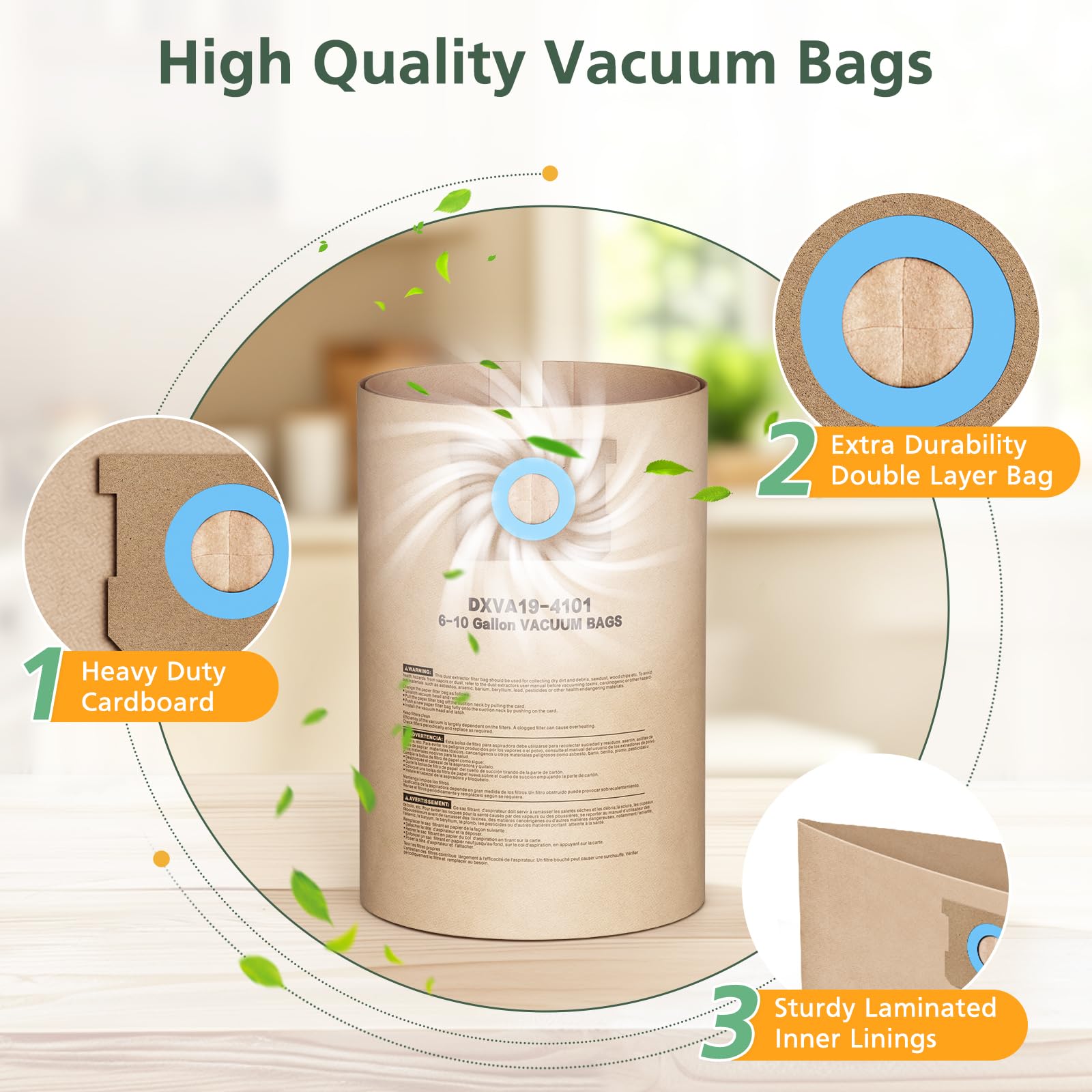 Isinlive DXVA19-4101 packaging includes 12 bags for longer cleaning sessions