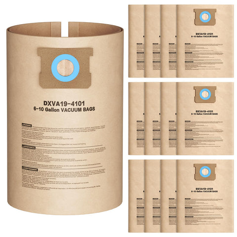 Isinlive DXVA19-4101 vacuum bags fit Dewalt 6-gal vacuums for mess-free disposal