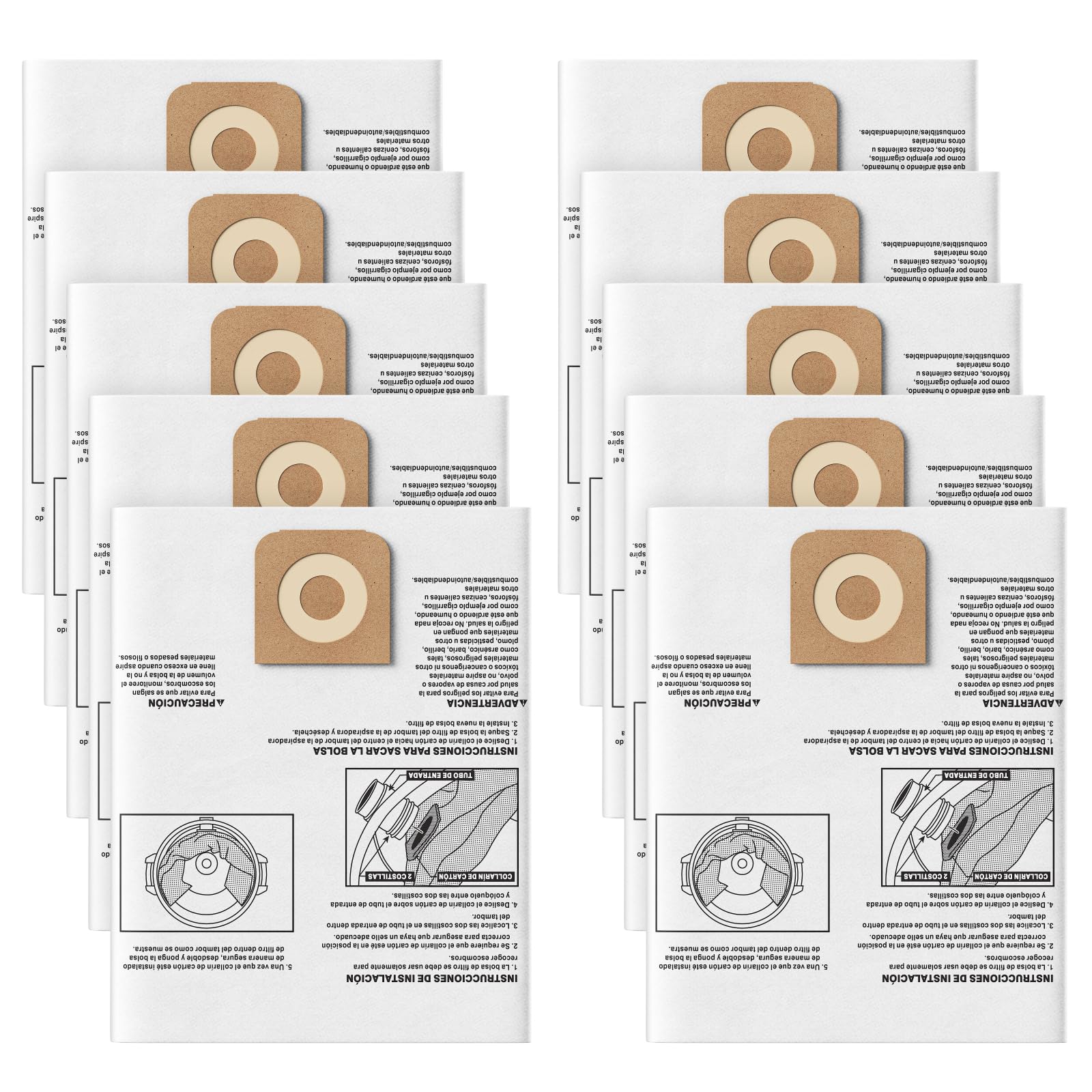 Isinlive economical pack includes ten bags for replacement
