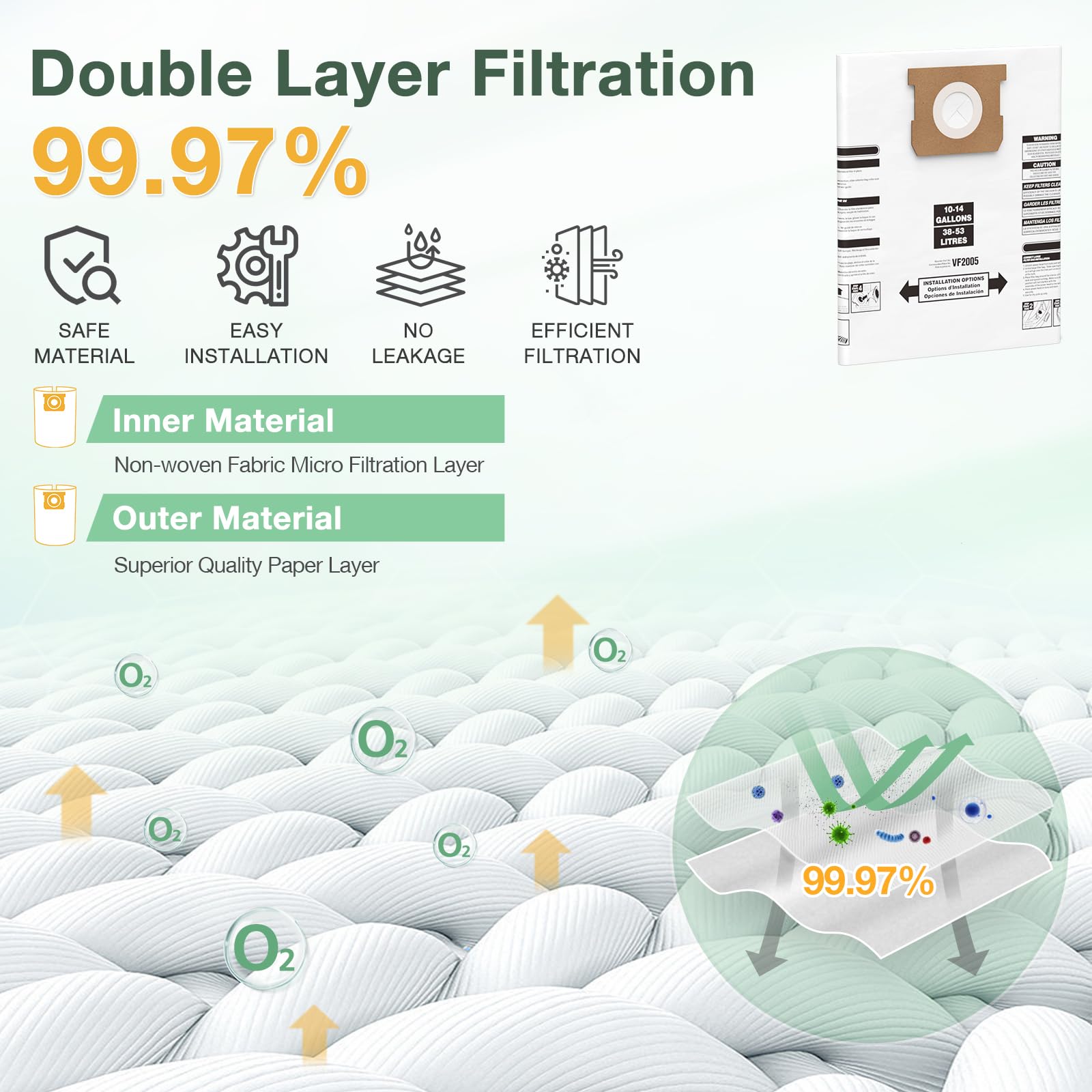 FSC-certified paper material for eco-conscious isinlive bag disposal