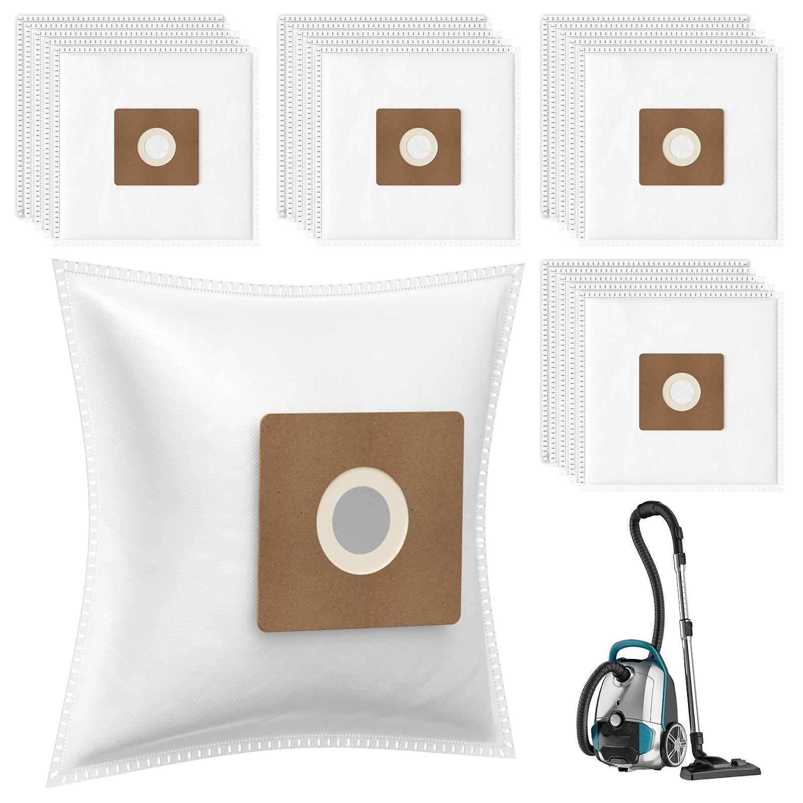 ISINLIVE NEN170 vacuum bag pack fits Eureka canisters for efficient cleaning.