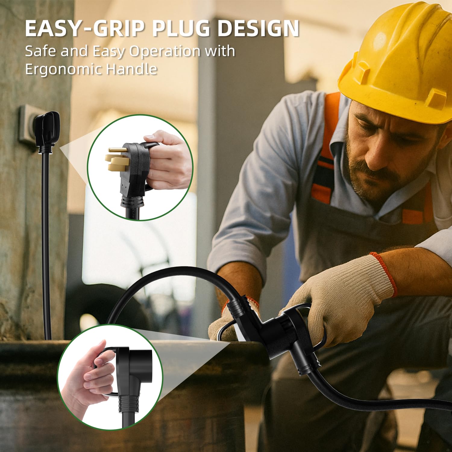 250V, 12,500W capacity highlighted by Islewire 6AWG welder extension cord.