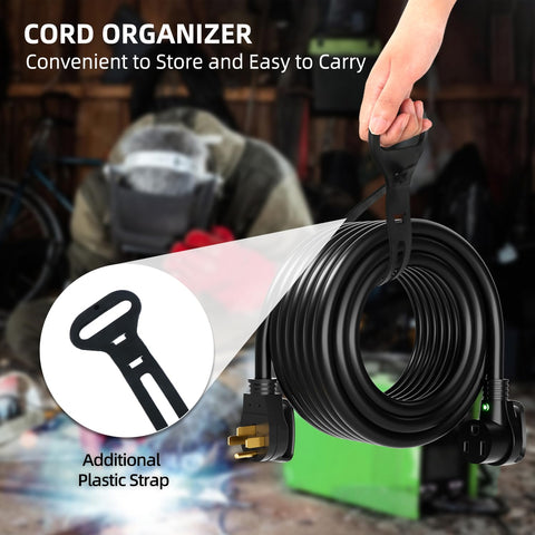 Reusable storage strap on Islewire cord keeps it organized between uses.