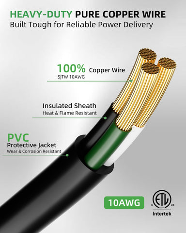 10 AWG copper core delivers stable welding power with Islewire cord
