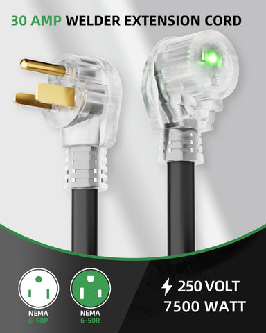 LED indicator on Islewire cord shows power status clearly