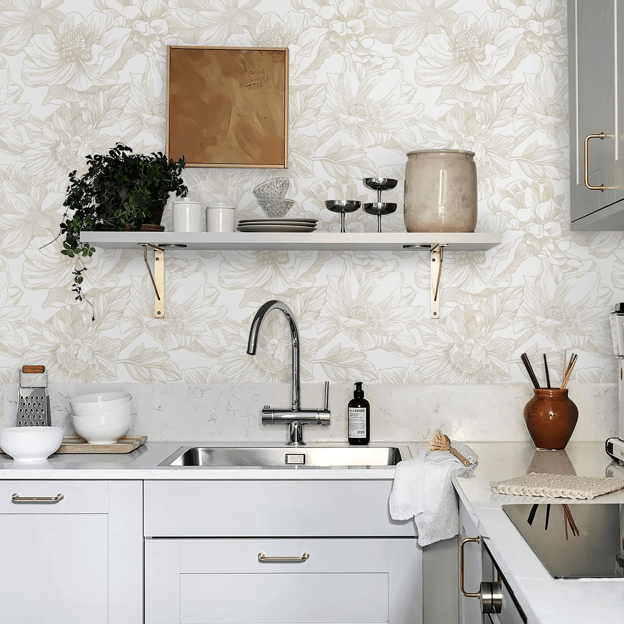 Ismoon waterproof wallpaper in bathroom cabinet scenario
