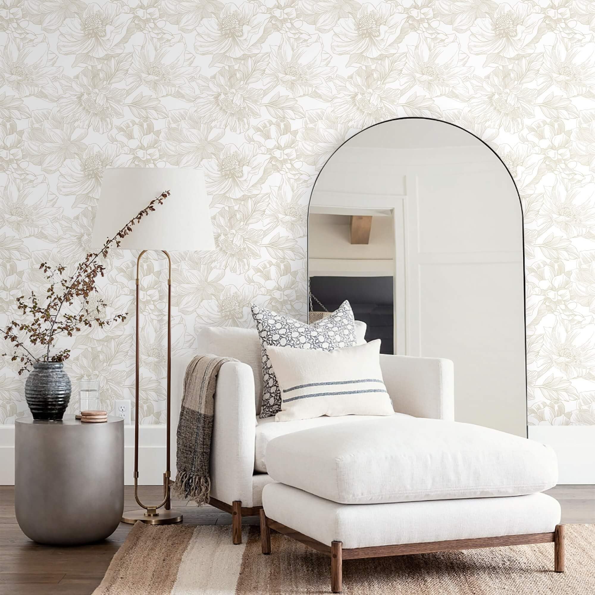 Ismoon floral design idea for cabinet backsplashes