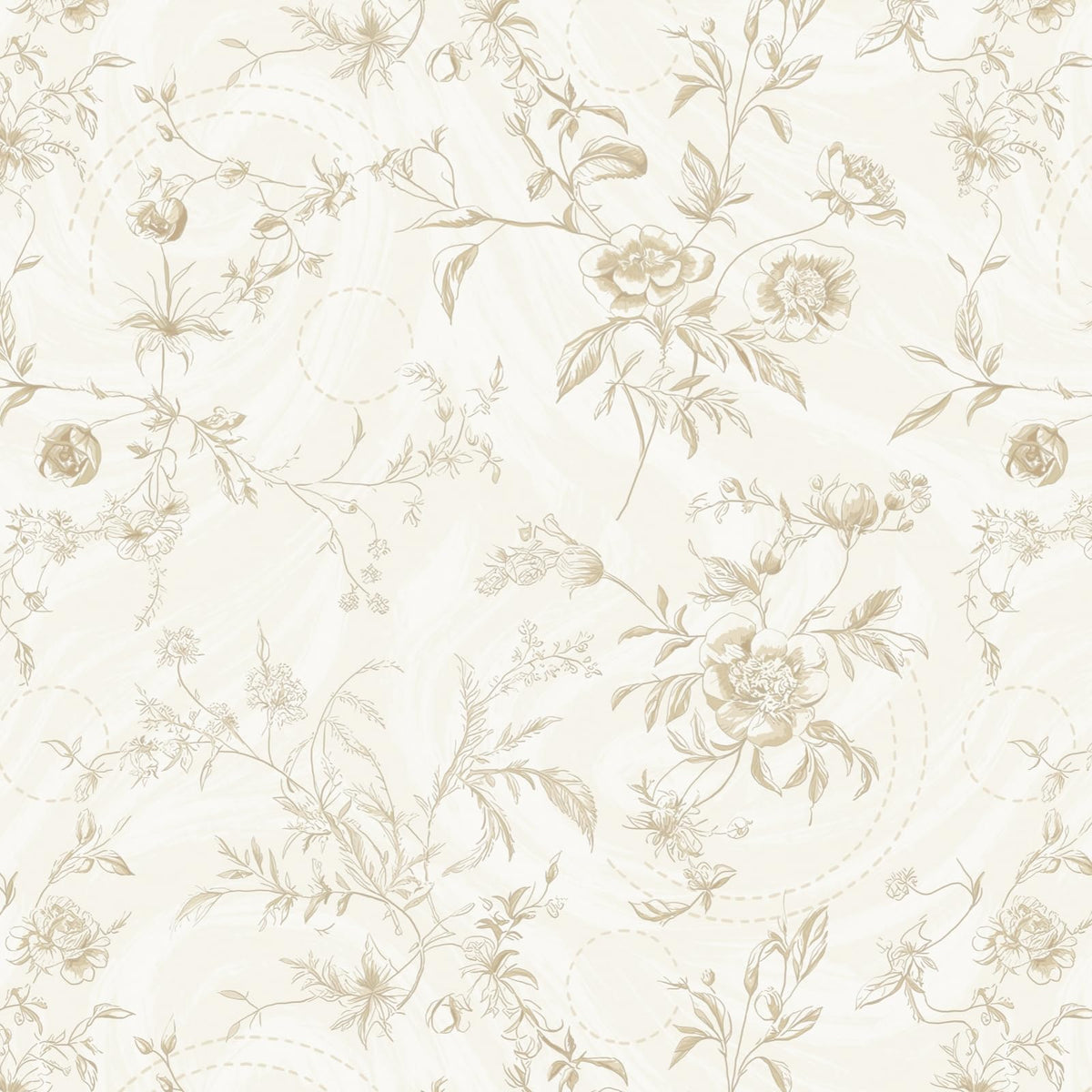 Ismoon floral wallpaper beige branch pattern adds soft elegance to walls.