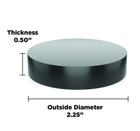 Isolate It Sorbothane pad side view highlights compact design for versatile placement