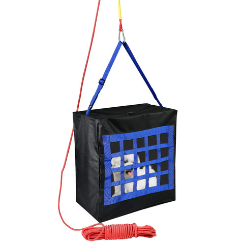 ISOP Fire Emergency Escape Bag setup demonstrating rapid evacuation for pets