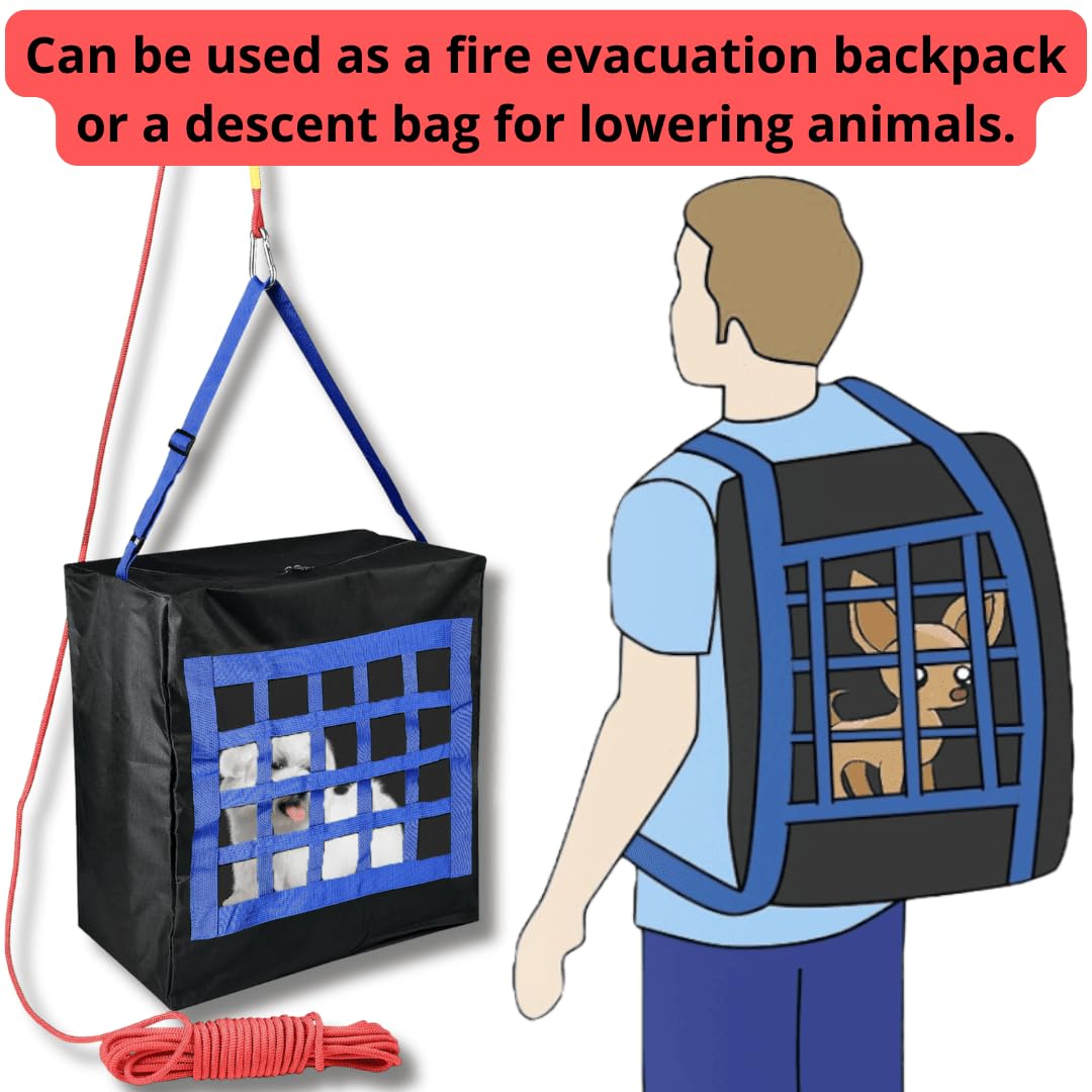 ISOP rescue bag shown for dogs and cats during emergencies