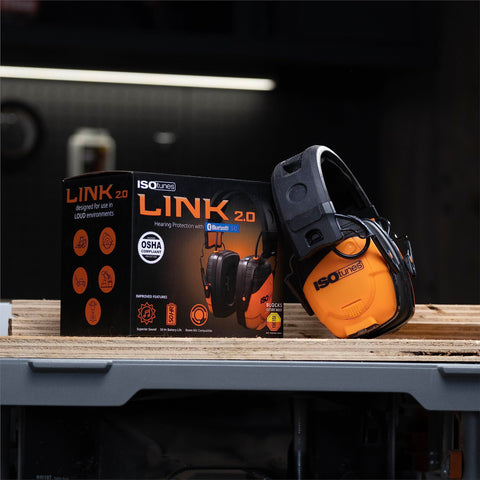 ISOtunes LINK with Bluetooth 5.0 enables wireless audio and calls.