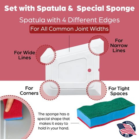 ISPAR grout kit suitable for bathroom and kitchen tile areas