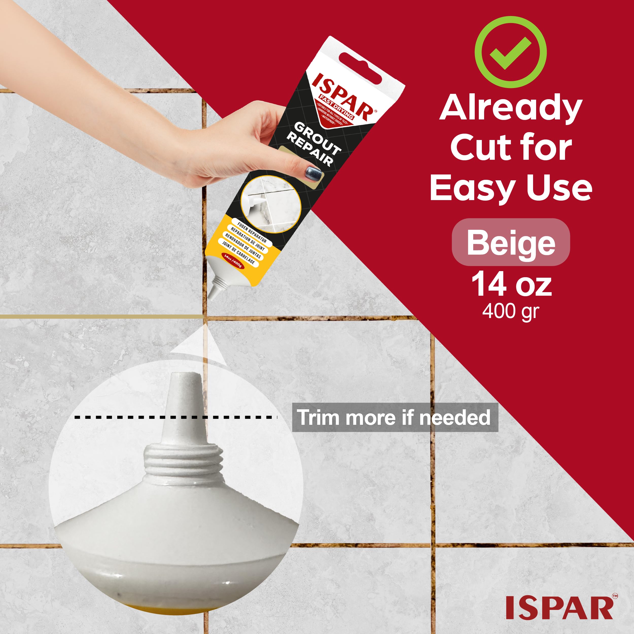 ISPAR fast drying grout sealer demonstrated for durable grout care