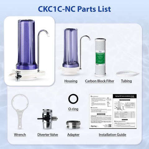 ispring CKC1C BPA-free materials ensure safe filtration