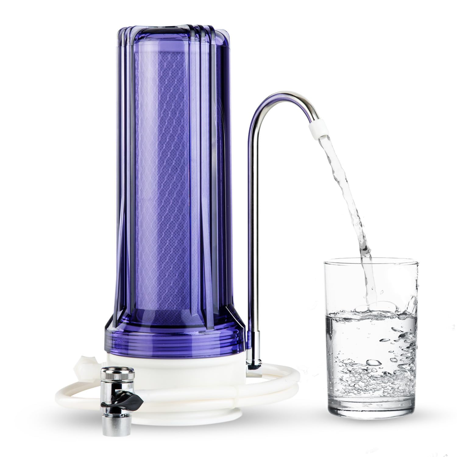 ispring CKC1C clear housing shows filter status at a glance for easy maintenance