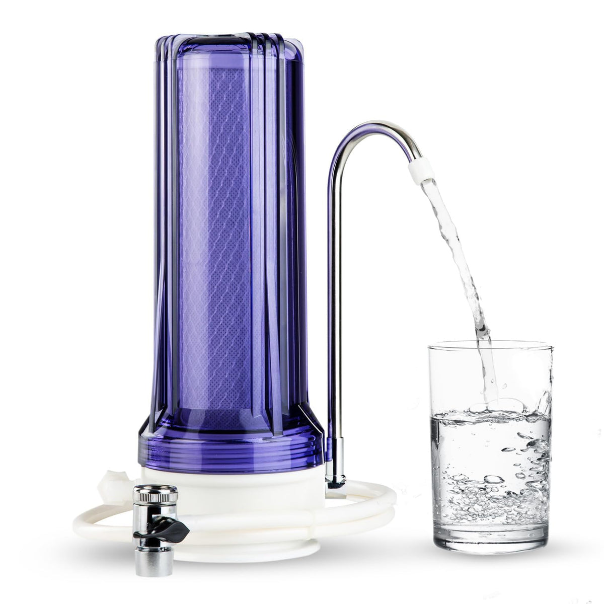 ispring CKC1C clear housing shows filter status at a glance for easy maintenance