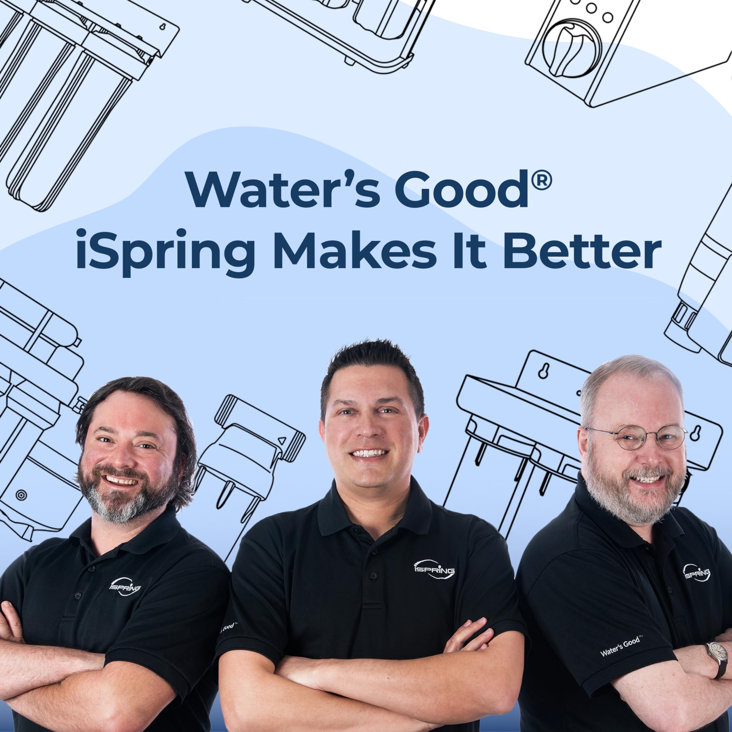 Ispring F4 packaging keeps filters organized for replacement