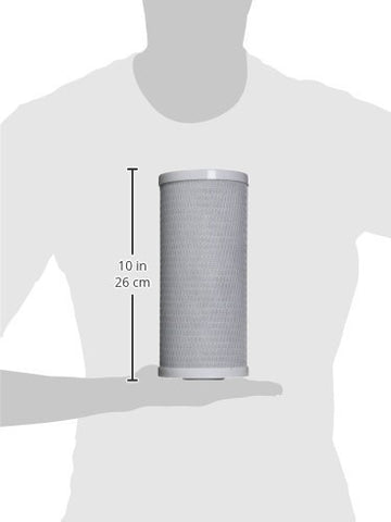 Ispring FC15B carbon block filter demonstrates long life up to 50,000 gallons.