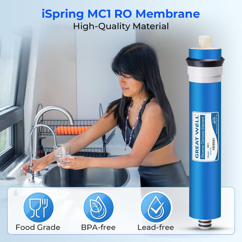 iSpring Greatwell lead-removal performance reduces lead presence in everyday filtered water