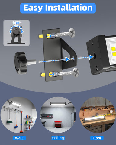 ISUERFY 120-degree beam angle ensures wide, even illumination.