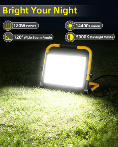 ISUERFY 16.4 ft cord with waterproof switch for safer outdoor use.