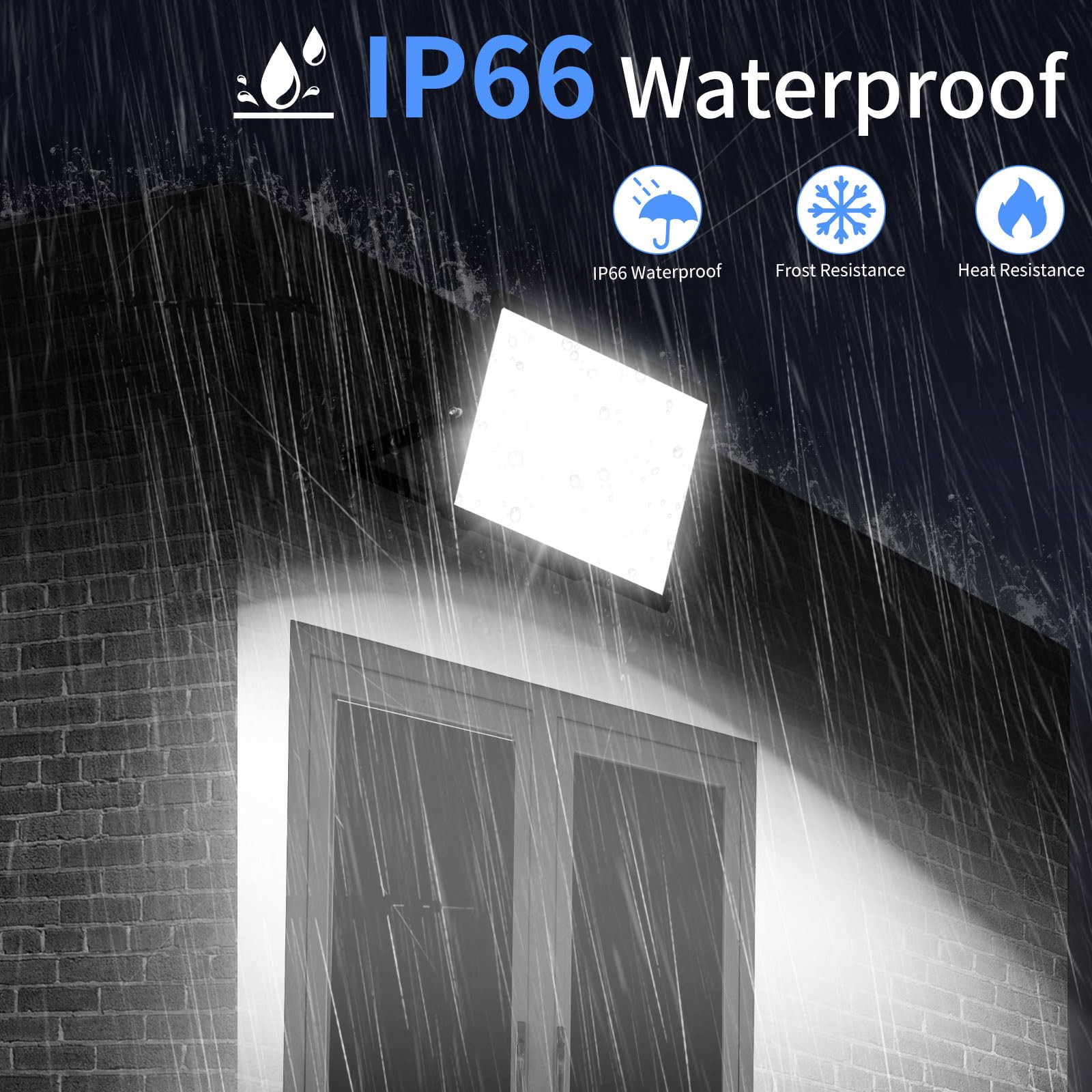 ISUERFY 2-pack provides cost-effective, reliable lighting for large outdoor spaces.