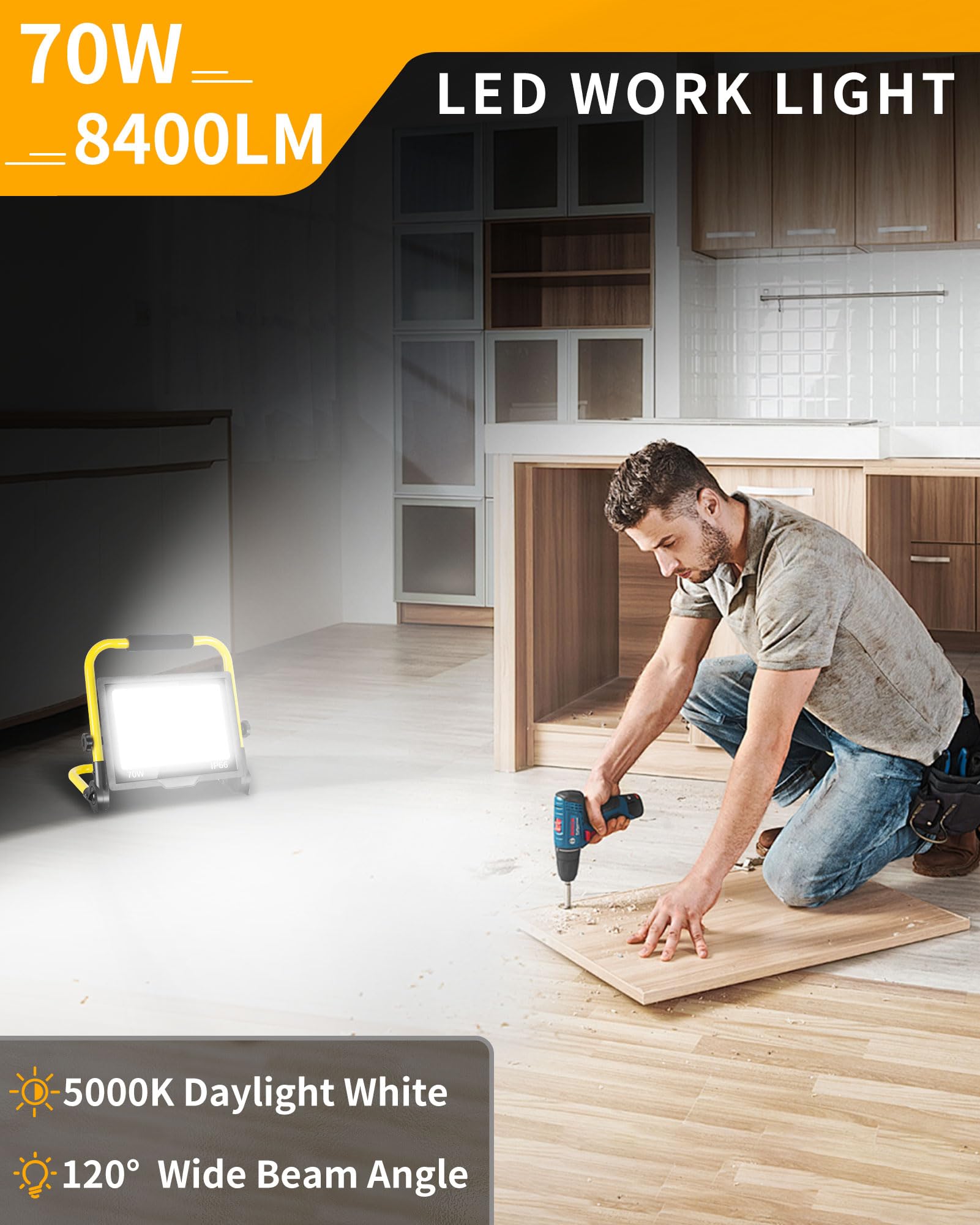 ISUERFY 74-LED system delivers crisp 5000K daylight brightness.
