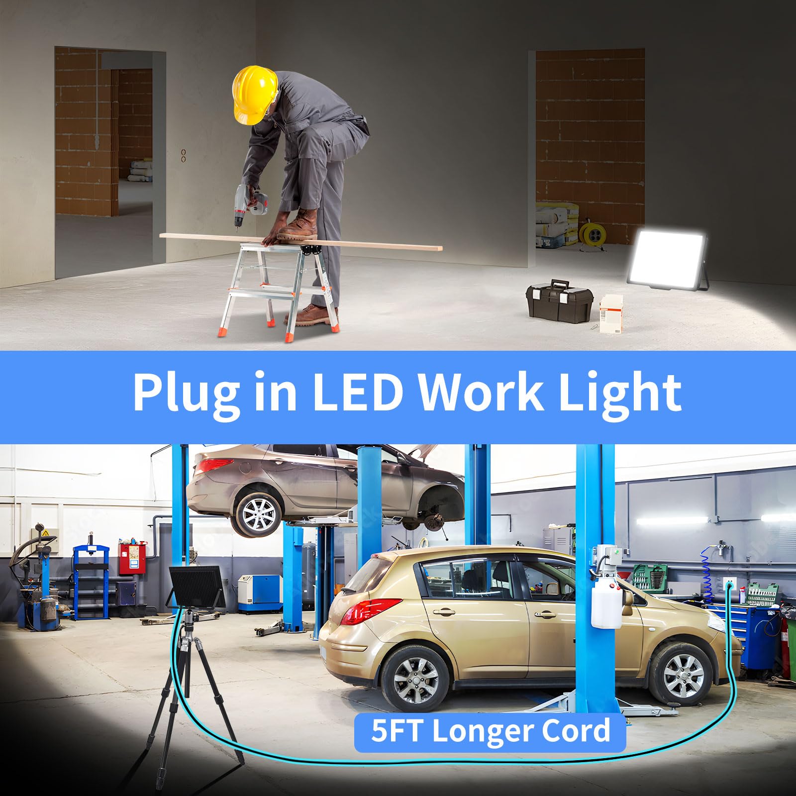 ISUERFY heavy-duty aluminum housing with heat-dissipating design maintains brightness over time.