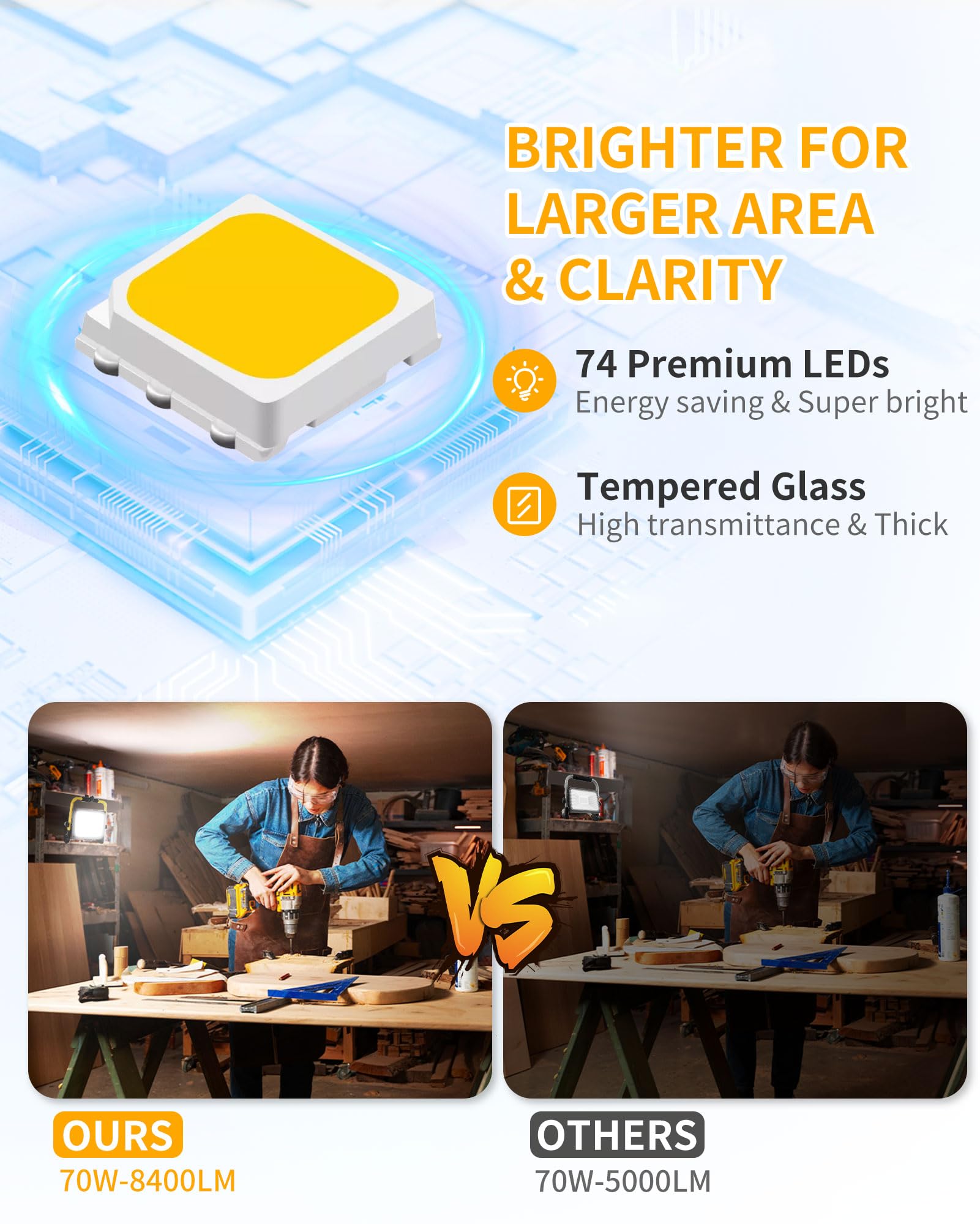ISUERFY foldable, portable design for fast setup anywhere.