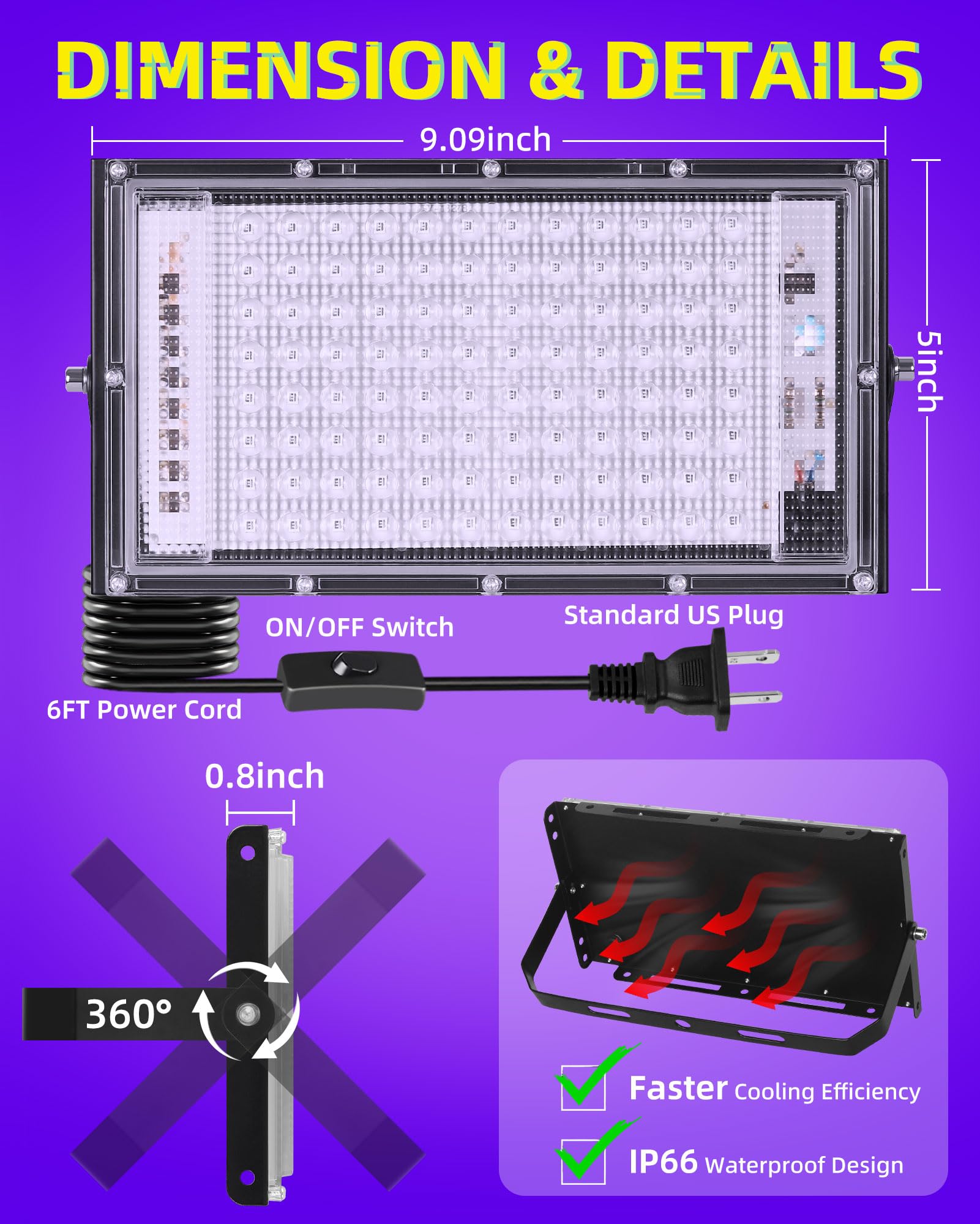 ISUERFY neon glow on Halloween posters and fluorescent displays