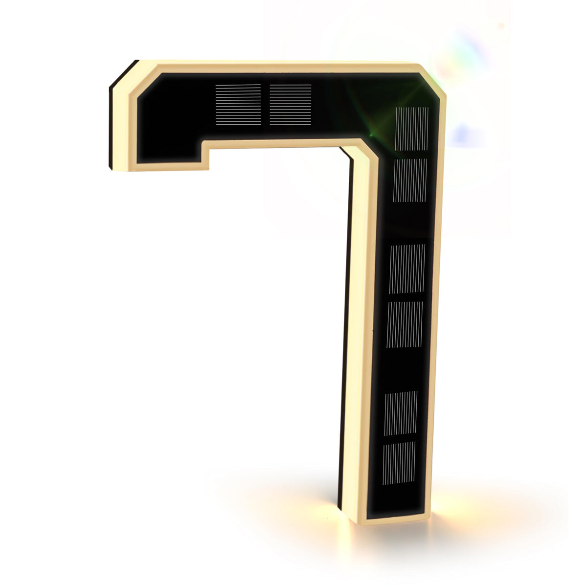 ISUNMEA 9 inch solar lighted house numbers illuminate the address for nighttime visibility.