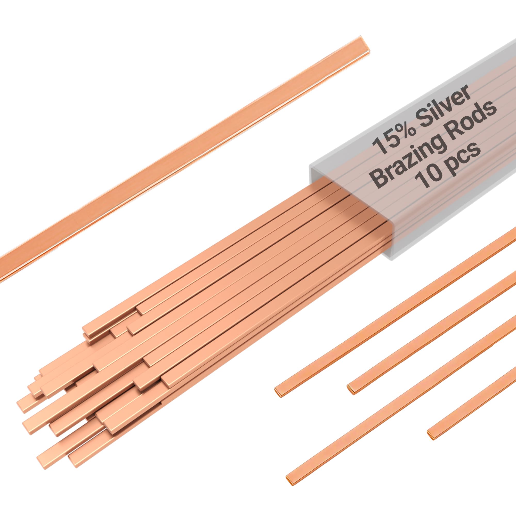 Iswanta 15% silver brazing rod in flat form for smooth HVAC joints and strong fusion