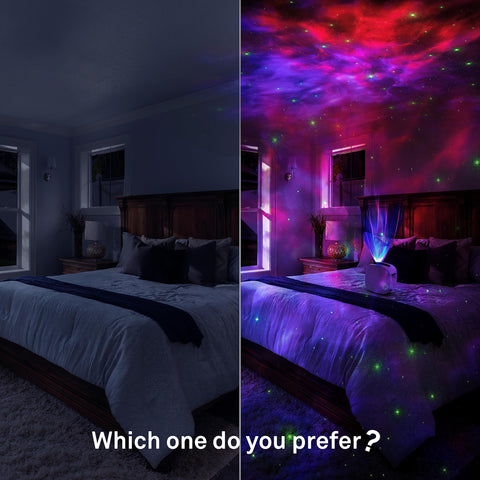 Itayak Galaxy Projector pairs with devices to sync lights to music.