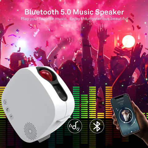 Itayak Galaxy Projector remote control makes color and speed easy.