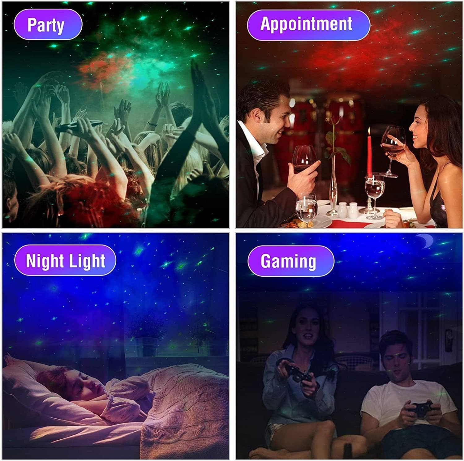 Itayak Galaxy Projector adds ambient lighting to weddings and parties.