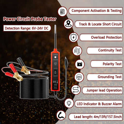 ITEQ Power Circuit Probe Tester used for continuity test across switches and fuses