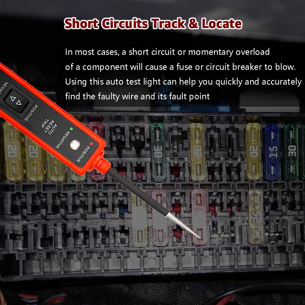 Overload protection feature on ITEQ Power Circuit Probe Tester with buzzer alert