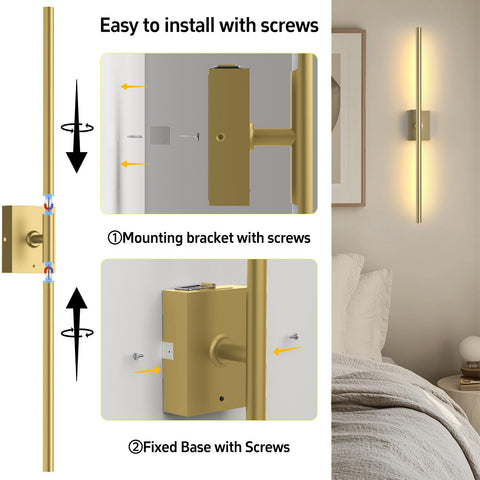 iThird durable gold finish sconce adds elegance with minimal upkeep