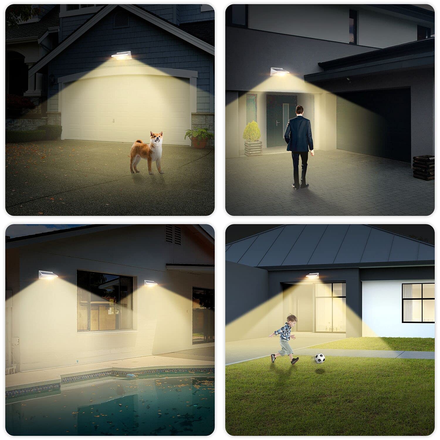 iThird energy-saving outdoor light reduces electricity use compared to incandescent bulbs.
