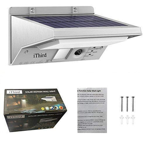 iThird motion-detection night light provides automatic nighttime illumination.