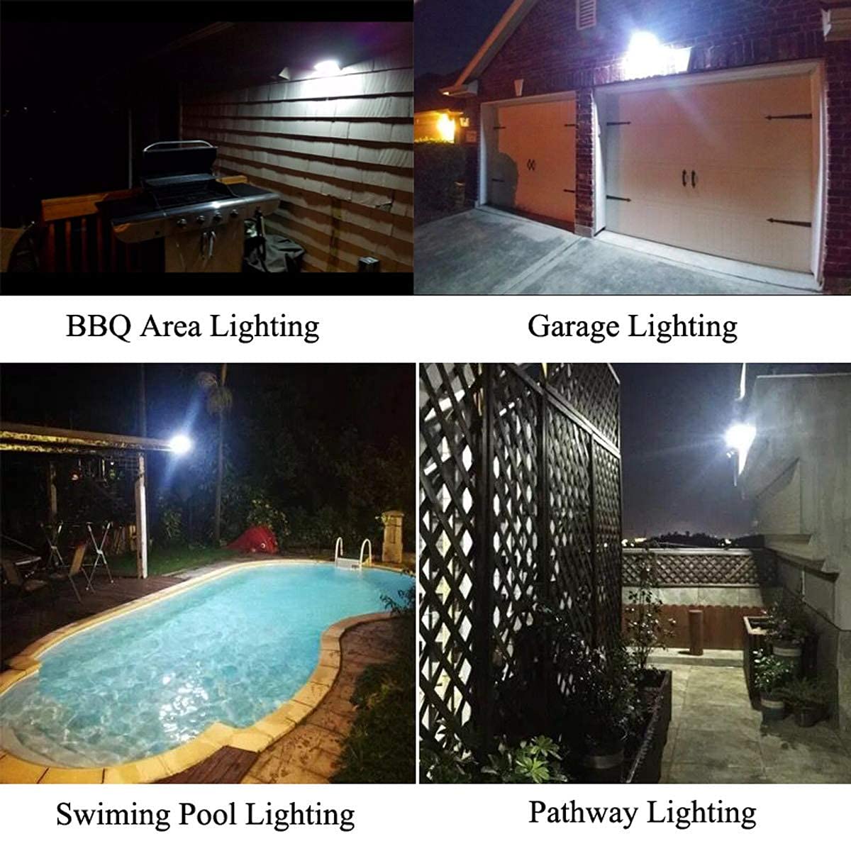 No-wiring installation with iThird solar lights on fence for easy setup