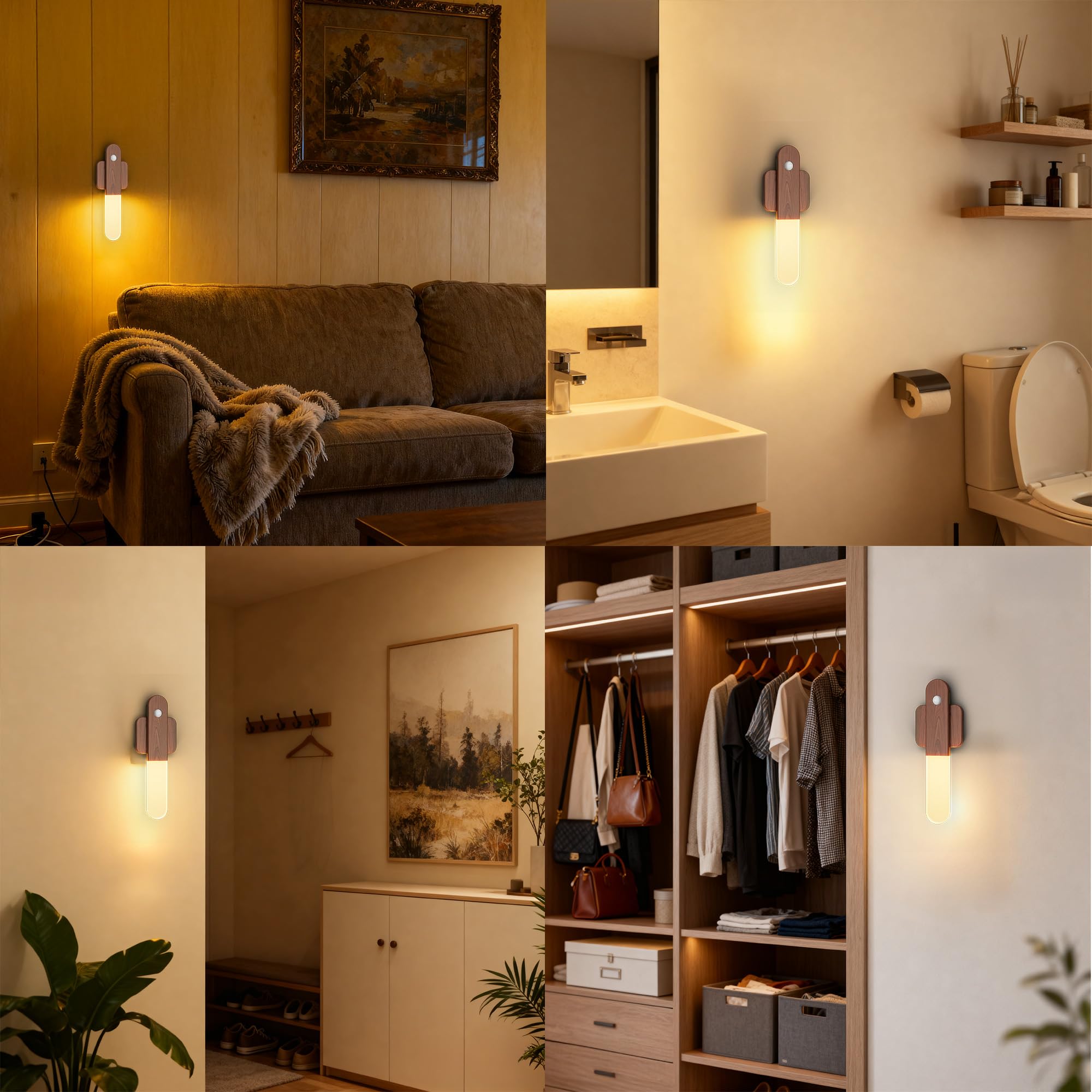 iThird stair and wardrobe light helps navigate stairs safely at night.