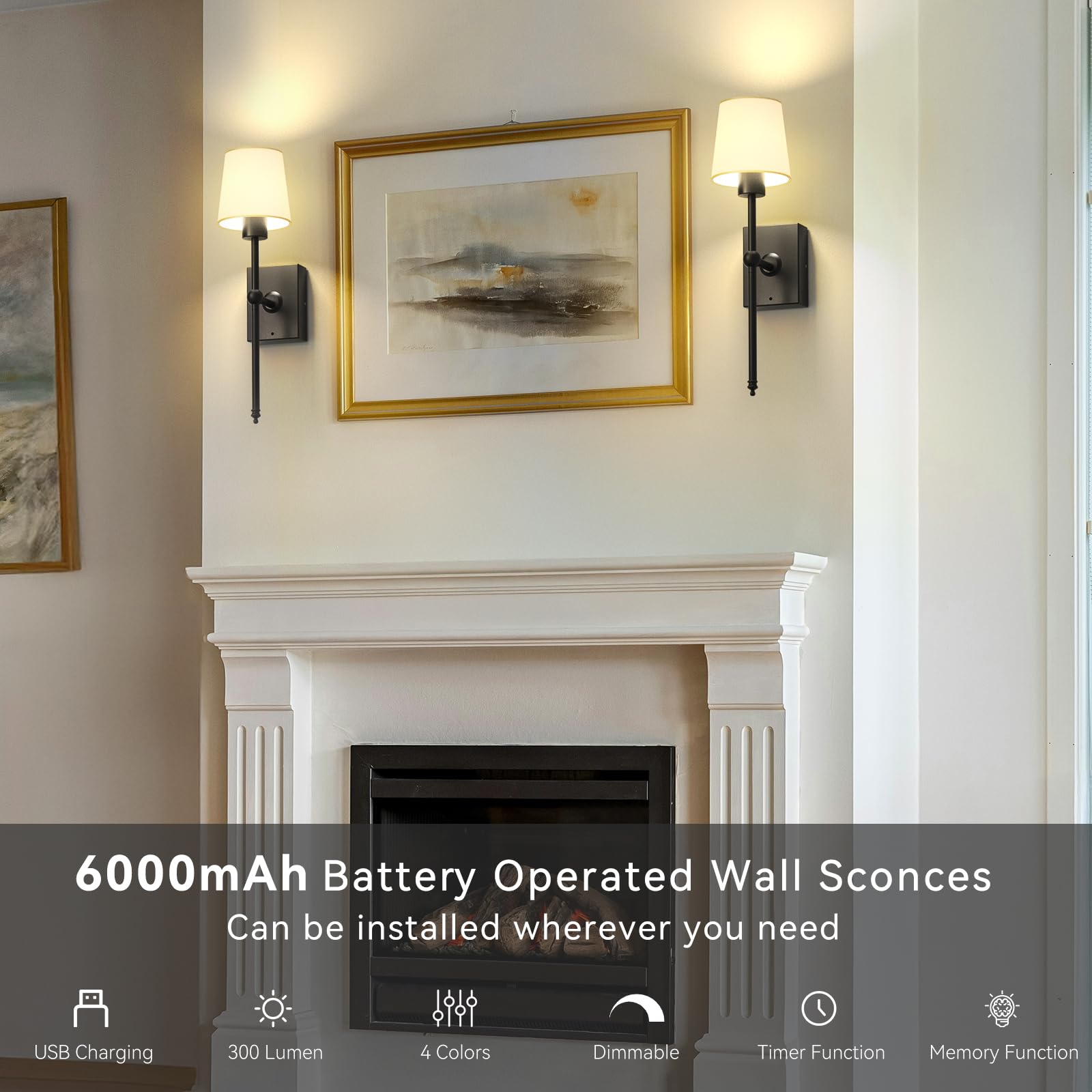 iThird touch-control wall sconce offers easy brightness and color-temperature adjustments
