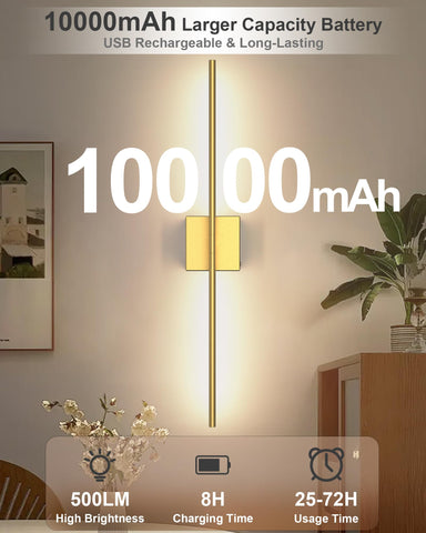 iThird wall sconces with touch and remote control for flexible lighting