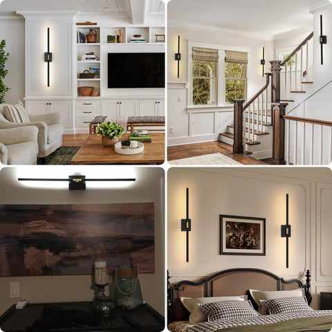 iThird wall sconce shows 360° rotation for flexible lighting.