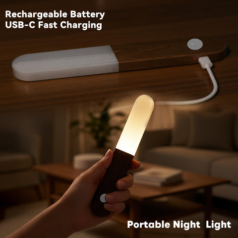 iThird magnetic back-mount wall light attaches securely to metal surfaces for flexible placement.